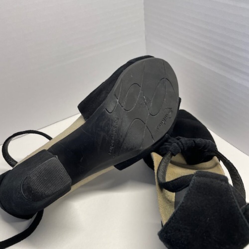 ✨ Earthies Black Suede Wedges — Size 10 — Great Condition - Picture 3 of 4